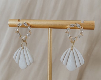 Handmade Polymer Clay Earrings, Clay Earrings, Bride Accessories, Bride Earrings, Statement Earrings, Wedding Statement Earrings, Earrings
