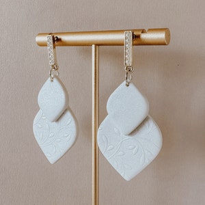 Handmade Polymer Clay Earrings, Clay Earrings, Bride Accessories, Bride Earrings, Statement Earrings, Wedding Statement Earrings, Earrings