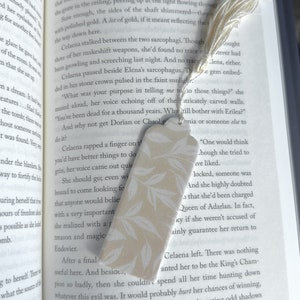 Handmade Polymer Clay Bookmark, Floral Bookmark, Thin Bookmark, Handmade Bookmark, Bookish, Book Lover, Gifts for Book Lovers, Gifts for Her