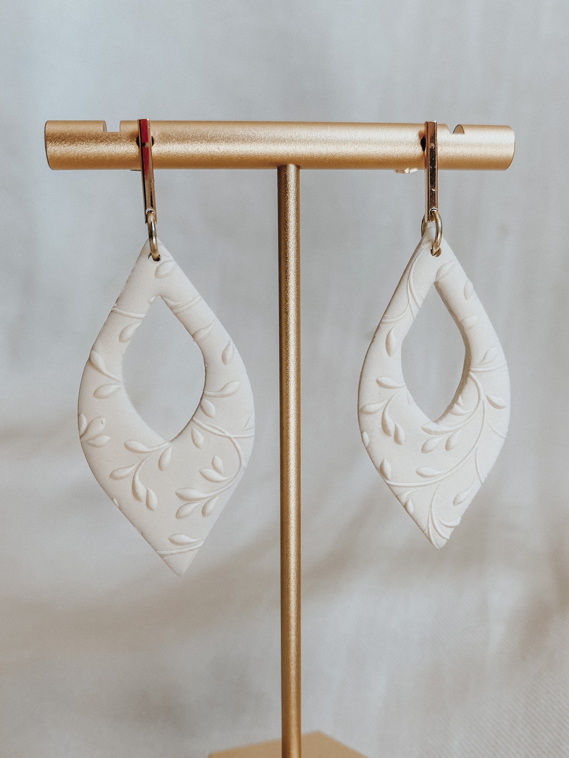 Easy Problem Statement Spring Clay Earrings, Summer Earrings, Statement Earrings, Floral ...