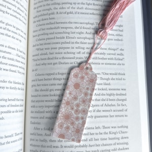 Handmade Polymer Clay Bookmark, Floral Bookmark, Thin Bookmark, Handmade Bookmark, Bookish, Book Lover, Gifts for Book Lovers, Gifts for Her