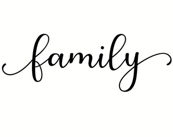 Download Family Word Clipart Etsy
