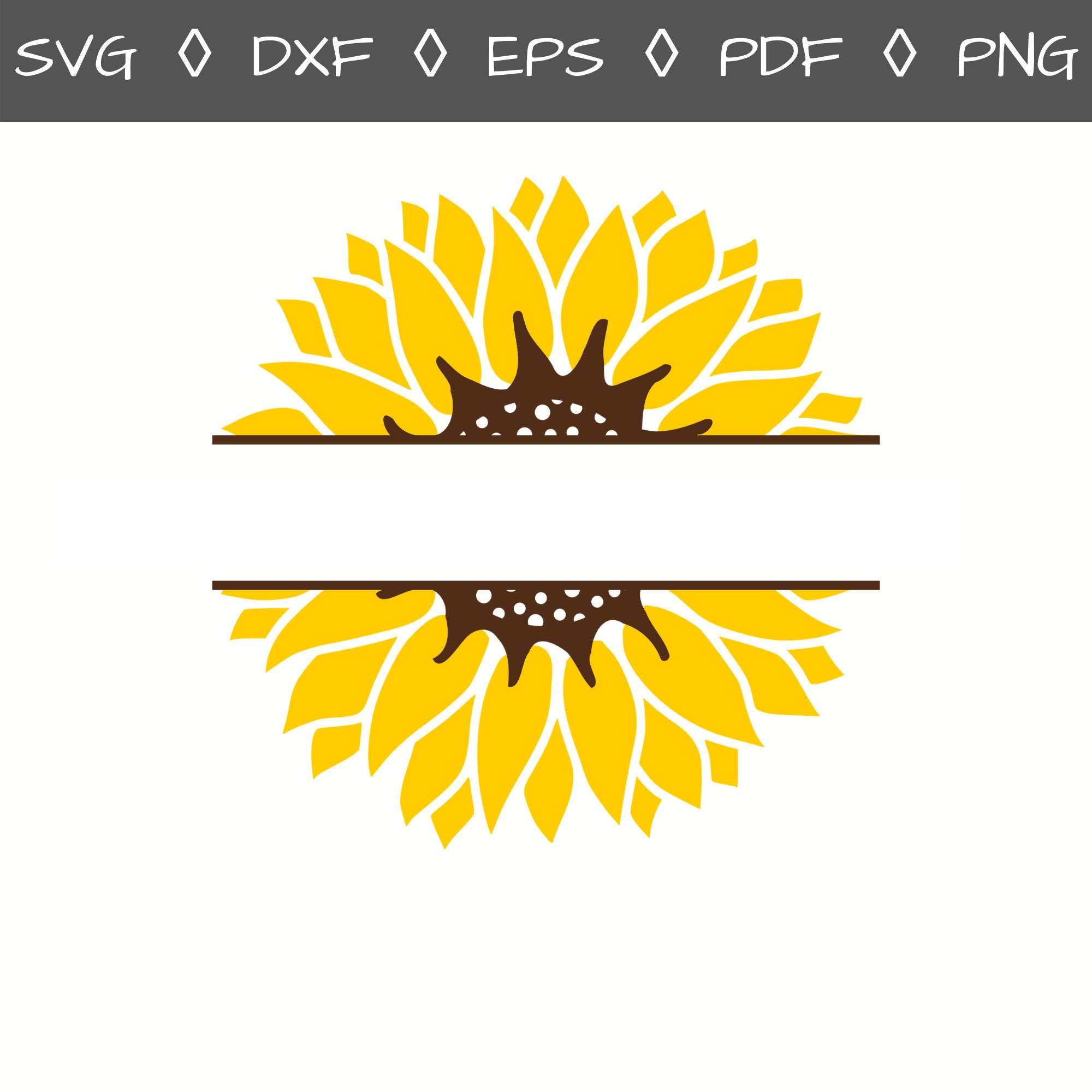 Summer Sunflower Svg Bundles Floral Vector Files Digital | Etsy