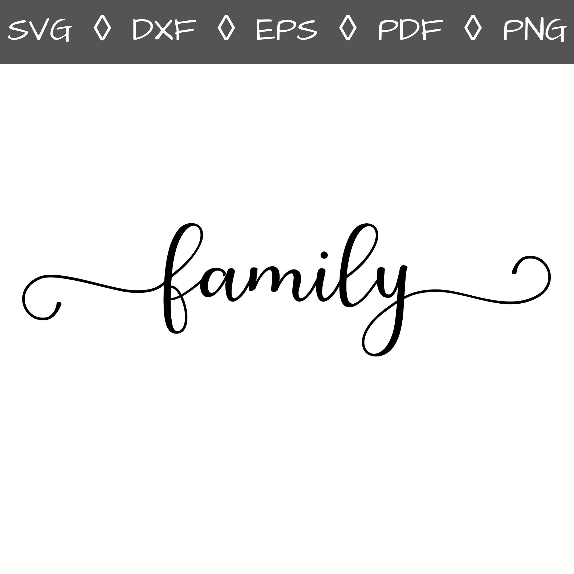 Download Family Script Font Svg Family Svg Script Font Family Sign Etsy