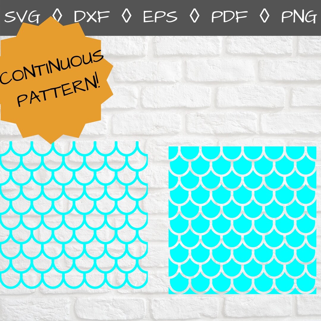 Fishscale Pattern Svg Mermaid SVG Mermaid Pattern Mermaid - Etsy