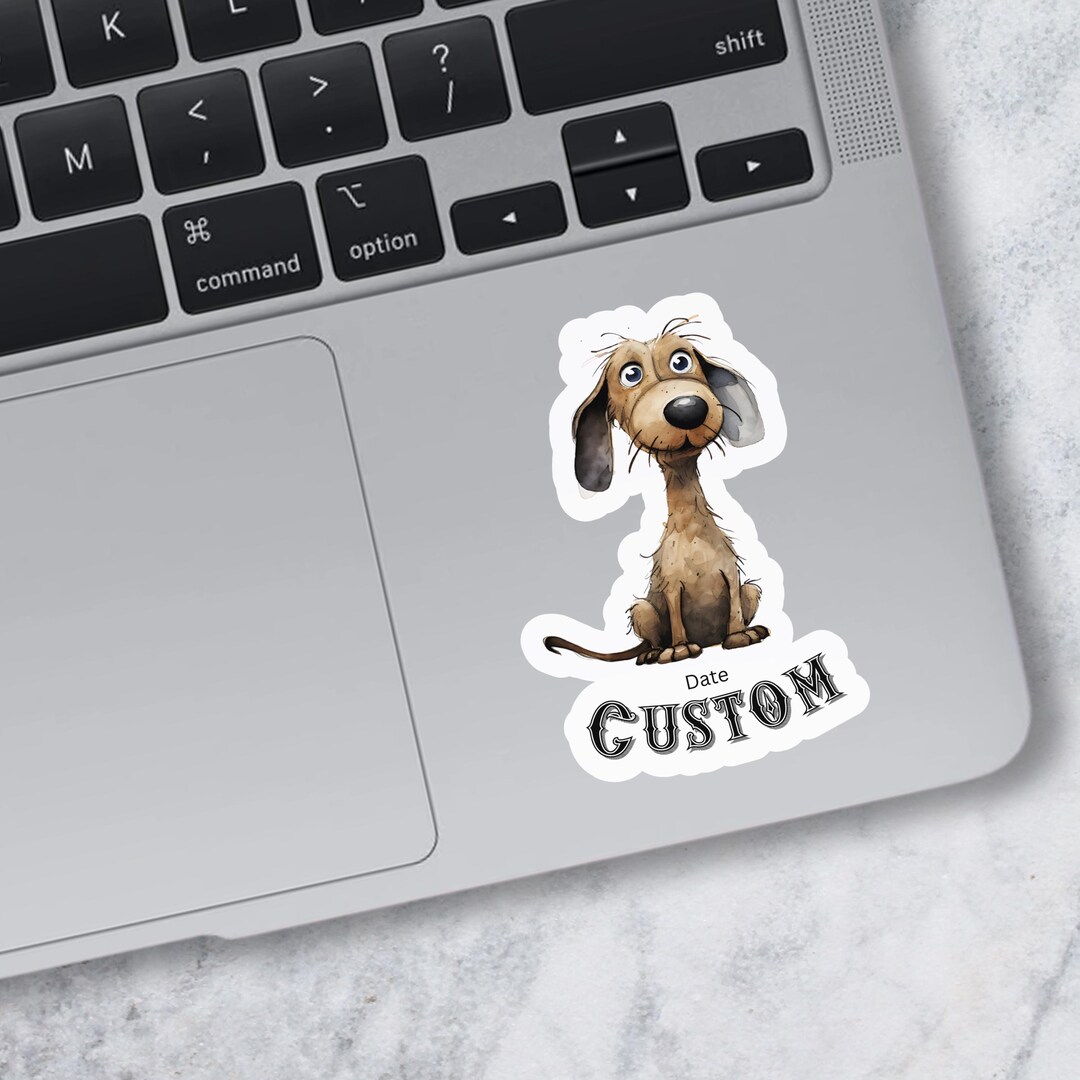 Dog Name Sticker Design Personalized Dog Sticker Decal With Dachshund, Custom Name and Date ...