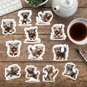Funny Terrier Dog Stickers for Dog Enthusiasts, Dog Breed Stickers for DIY Projects, Gift for Dog Lover, Dog Mom Decals for Water Bottle