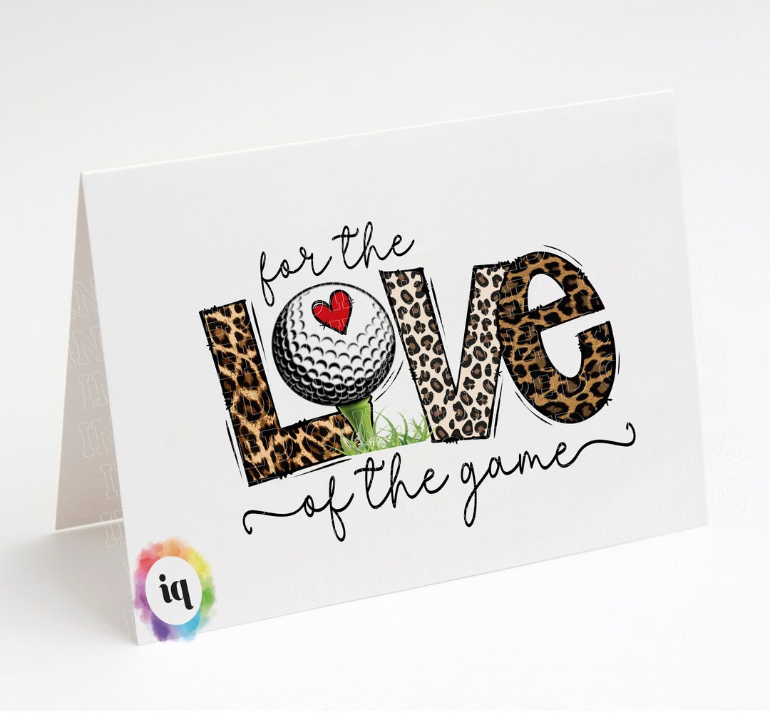 Cute Animal Print Golf for the Love of the Game Saying 1 or 3 Etsy