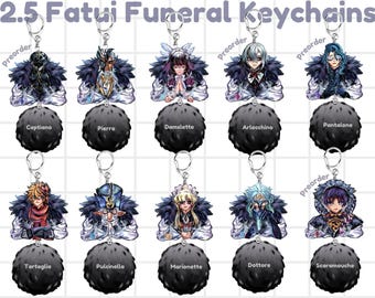 Funeral Fatui Harbinger Keychains (READ DESCRIPTION) All Now In Stock!