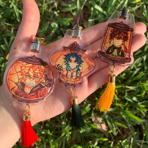 Lantern Rite LED Keychains of Xiao, Childe, Zhongli