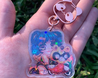 Xiangling and Guoba Keychain