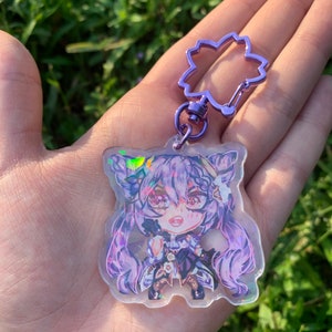 Girl Boss Keqing Keychain