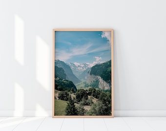 DIGITALE | Alpen, Zwitserland | Bergen | Foto afdrukken | Kunst aan de muur | Reisfotografie