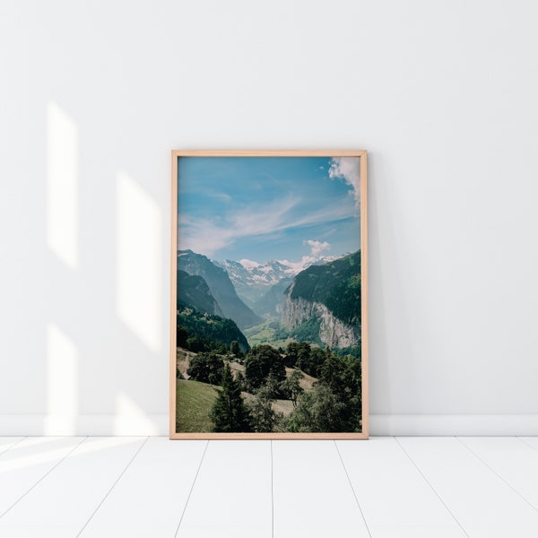 DIGITAL | Alps, Switzerland | Mountains | Photo Print | Wall Art | Travel Photography