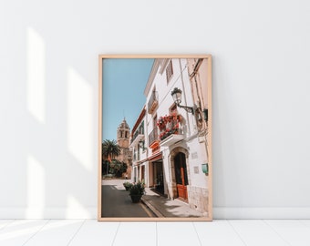 Sitges, Spanje | Strand | Foto afdrukken | Reisfotografie | DIGITALE VERSIE