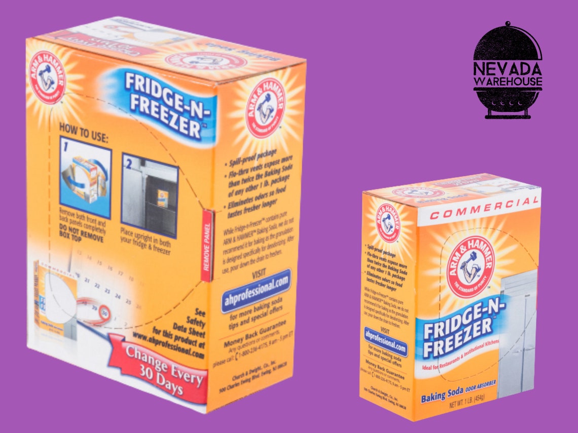 NEW 4/PACK Baking Soda FridgenFreezer Odor Absorber 16 oz. Etsy