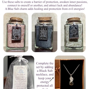 Witches Ritual Salt/spell Charms: Black/red/green/purple/brown/yellow ...