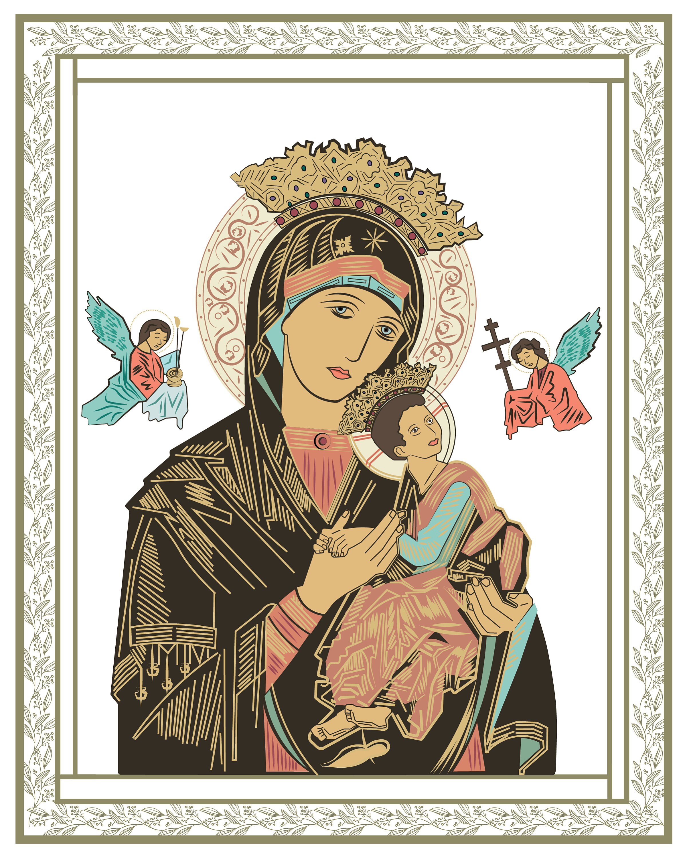 Our Lady of Perpetual Help Print - Etsy