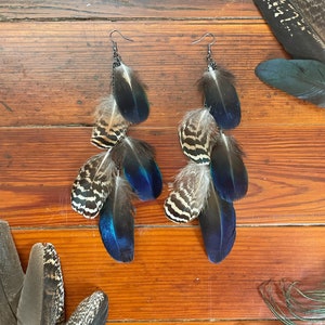 Peacock Feather Earrings | *LYRA* | Handmade | Cruelty Free | Unique