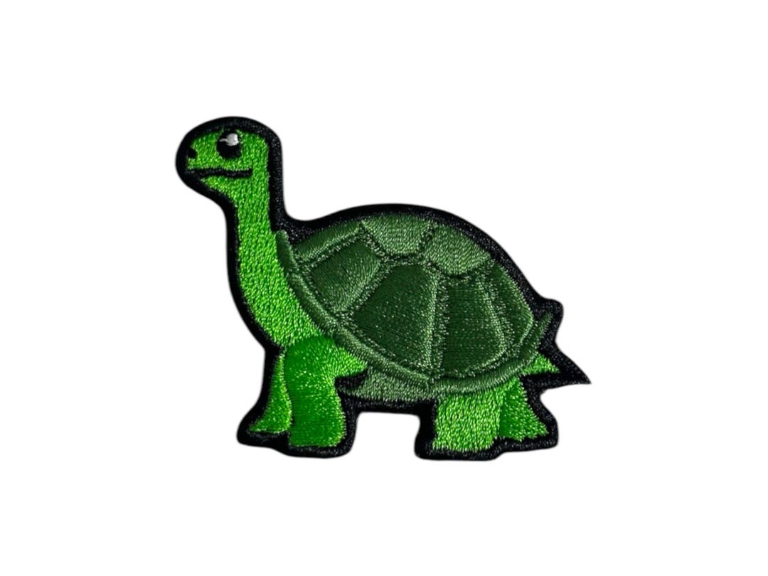 Emoticon - Full Body Turtle Embroidered Iron-on Patch - Etsy
