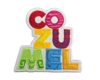 Cozumel Vacation Mexico Beach Travel Embroidered Iron-On Patch