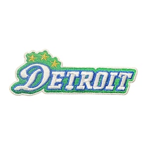 Detroit City Edition-märke Michigan-lagslogotyp broderad påstrykbar