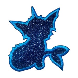 Glitter Monster Patch Water Type #0134 Embroidered Iron-On