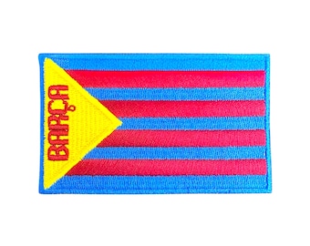 Vlag van Barcelona voetbalteam Barca banner geborduurde opstrijkpatch