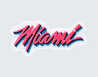 Miami City Edition Patch Florida Team Jersey  Logo Embroidered Iron-On