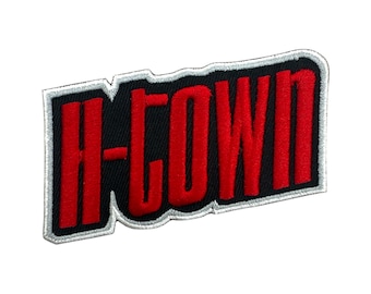 Houston City Edition Jersey H-Town Logo Embroidered Iron-On Patch
