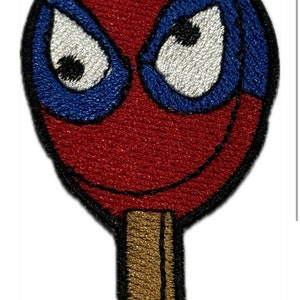 Ice Cream Truck Spider Mask Popsicle Embroidered Iron-On Patch