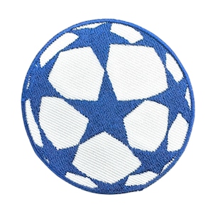 Soccer Ball Patch Champions League Logo Embroidered Iron-On