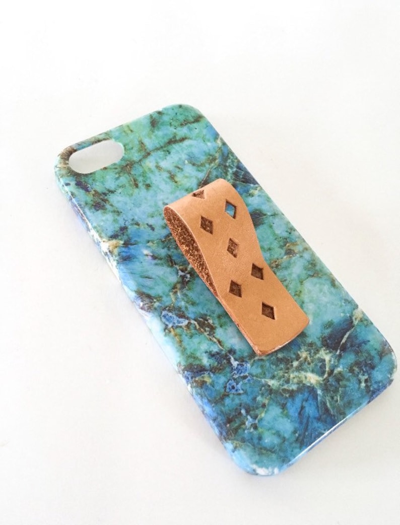 Leather Phone Grip Diamonds Phone Loop Gifts for Girlfriend Girlfriend Gift Functional Gifts for Girlfriend