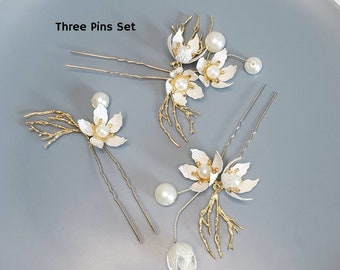 20/% Sale Vintage Metal Flower Hair Pin