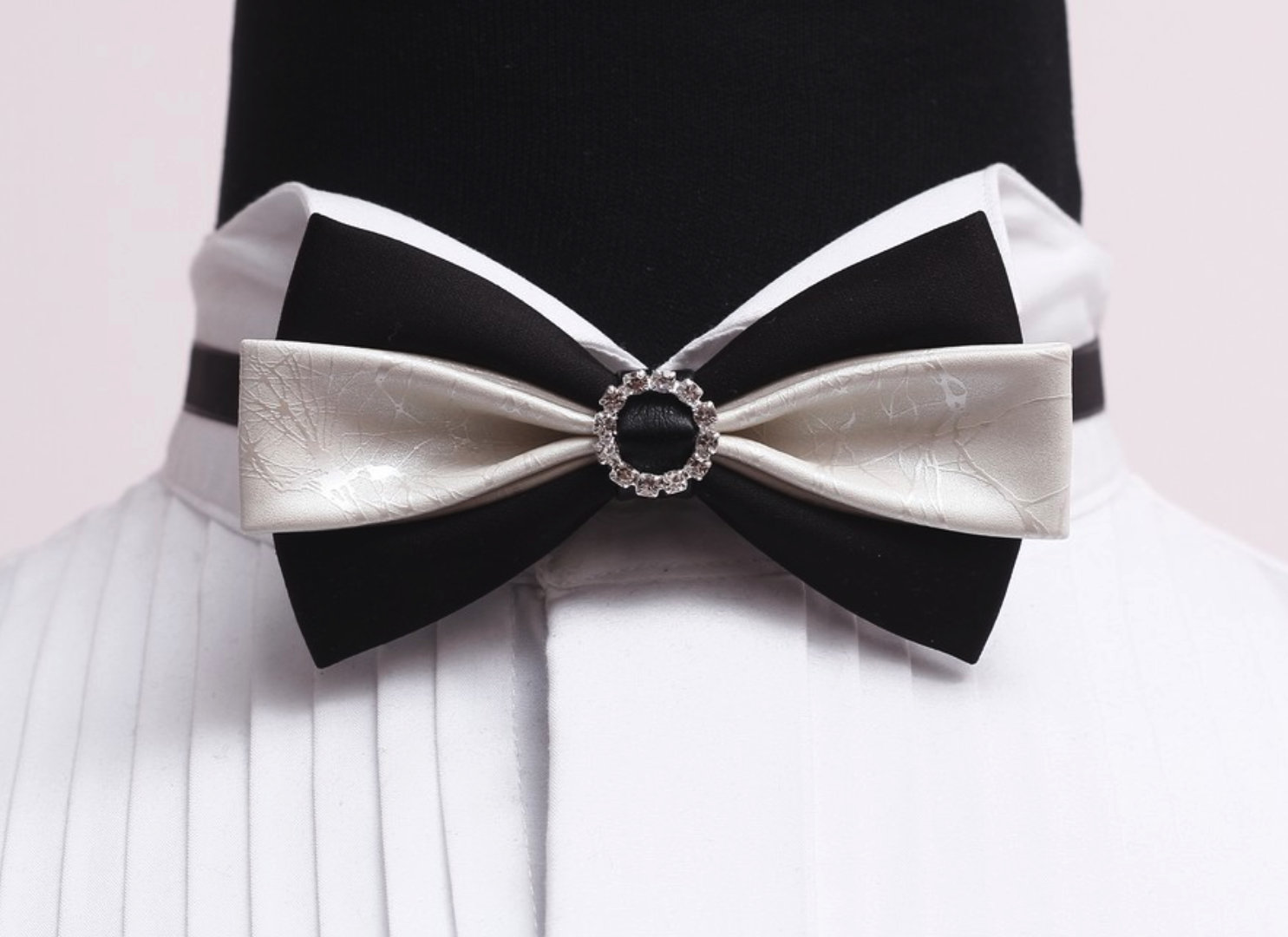 Brand New Mens Satin Bowtie Pre Tied Adjustable Party Gift Tux Shiney Double 