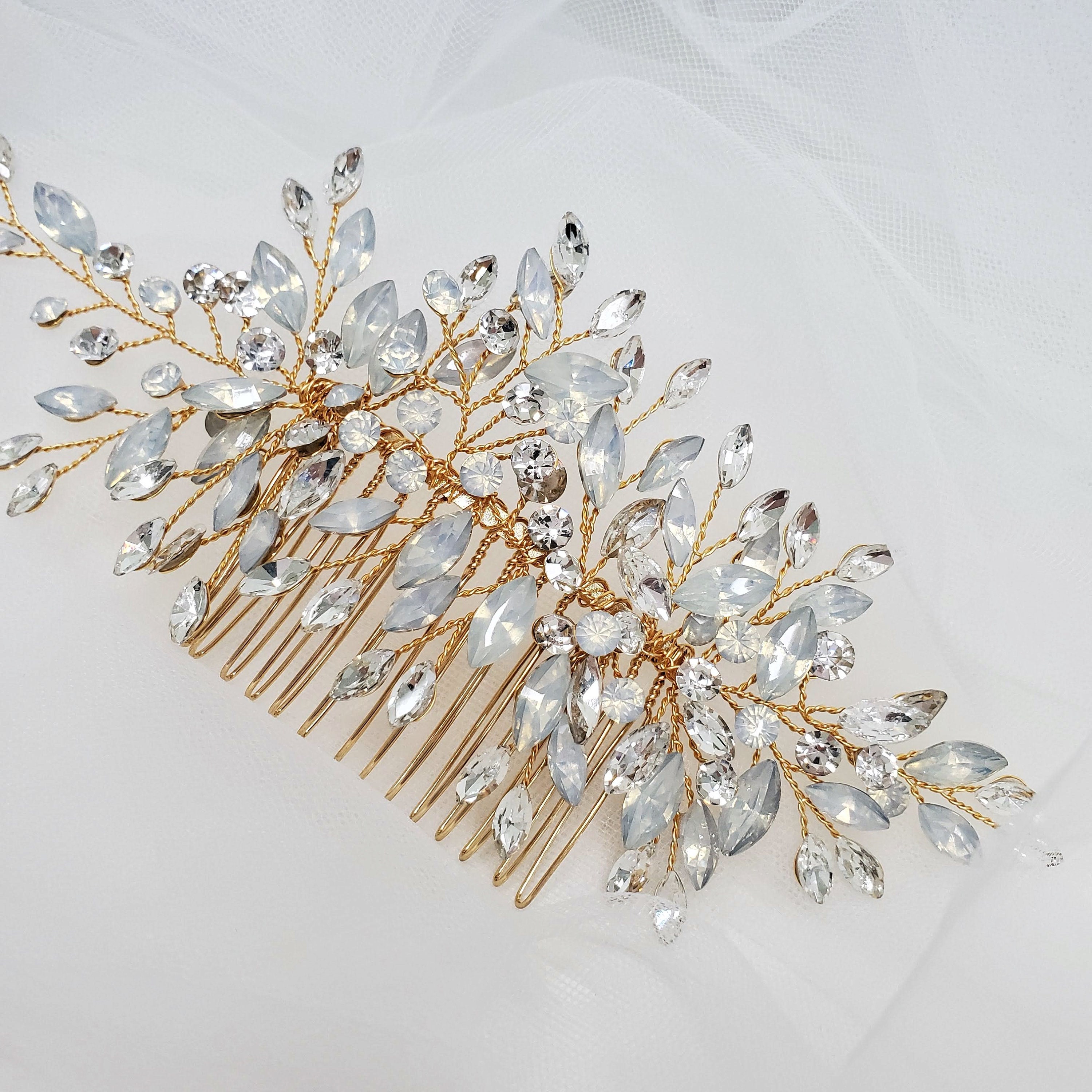 Bridal Hair Comb Silver Opal/Crystal Mix il_fullxfull.2217794501_dqc2.jpg main image 4