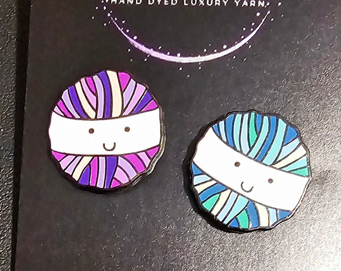 EXCLUSIVE Smiling Yarn Ball Enamel Pin Gift Idea