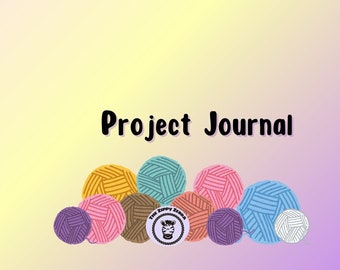 Journal de projet PDF pour tricoteurs et crocheteurs à téléchargement numérique