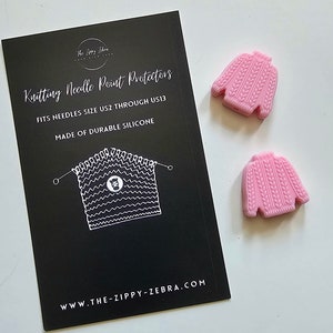 Adorable Knitting Needle Point Protectors Knitted Sweaters