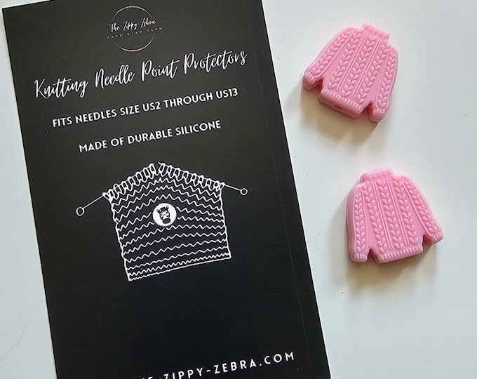 Adorable Knitting Needle Point Protectors Knitted Sweaters