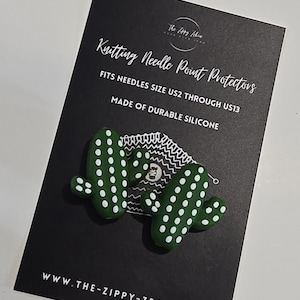 Adorable Knitting Needle Point Protectors Cactus