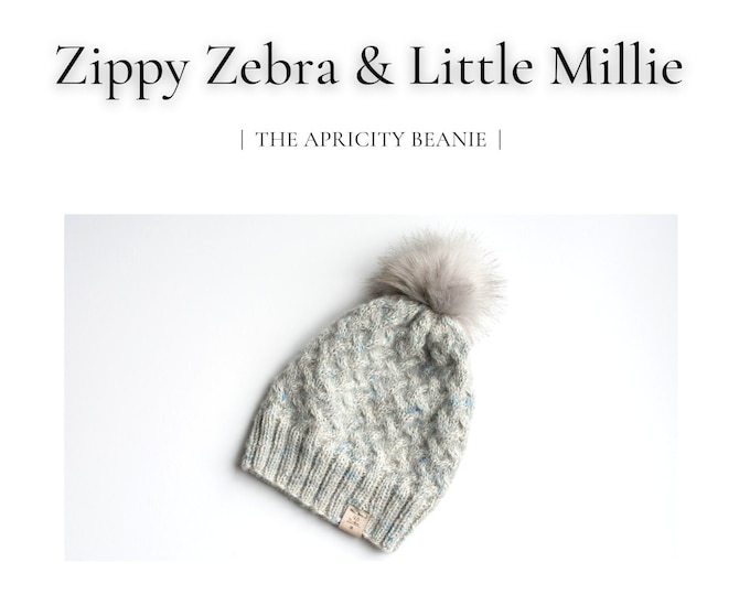 KNITTING PATTERN: The Apricity Beanie      PDF Instant Download   Beginner Friendly   Cable Knitting