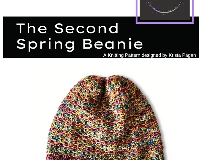 KNITTING PATTERN: The Second Spring Beanie PDF  Instant Download