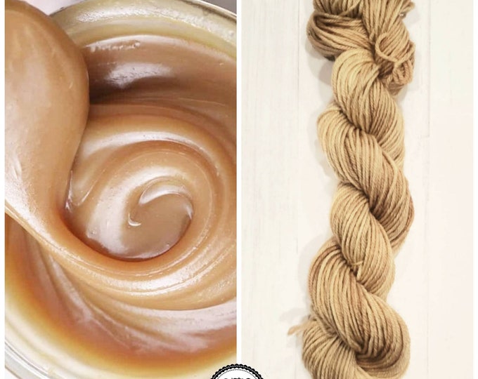 Hand Dyed Yarn: Salted Caramel       Available in Silk, Baby Alpaca, Linen blend (Wool Free)