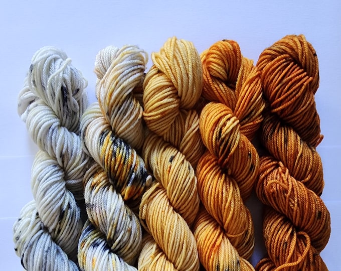 Mini Skein Sets  Superwash Merino   Hand Dyed Ready to Ship