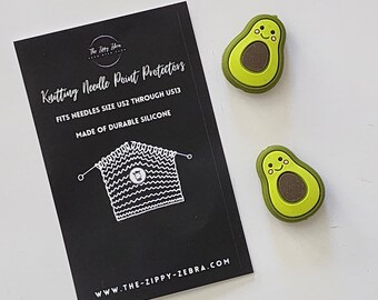 Adorable Knitting Needle Point Protectors Avocados