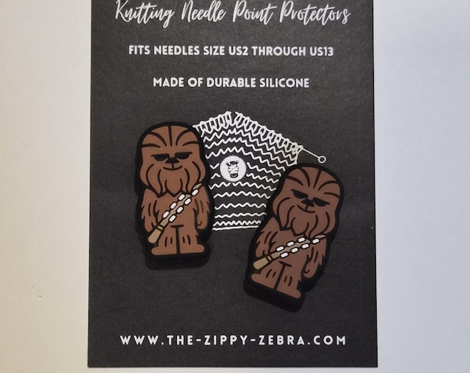 Adorable Knitting Needle Point Protectors Wookie Chewbacca Star Wars Character