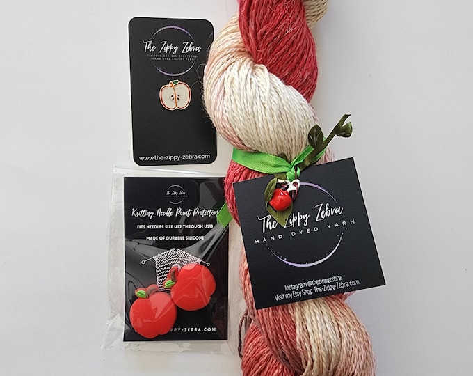 Apple Orchard Gift Box Hand Dyed Baby Alpaca Silk Linen Yarn