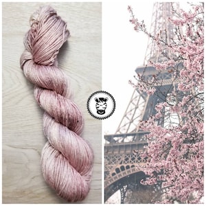 Hand Dyed Yarn: La Vie En Rose                       Available in Silk, Baby Alpaca, Linen blend (Wool Free)