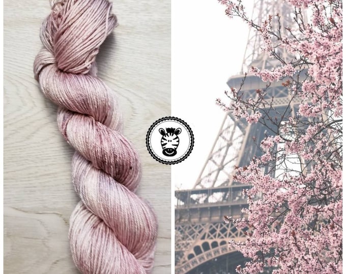 Hand Dyed Yarn: La Vie En Rose                       Available in Silk, Baby Alpaca, Linen blend (Wool Free)